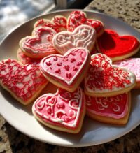 valentines day sugar cookies decorated