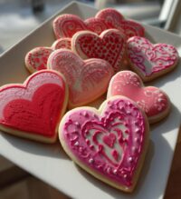 valentines day sugar cookies royal icing