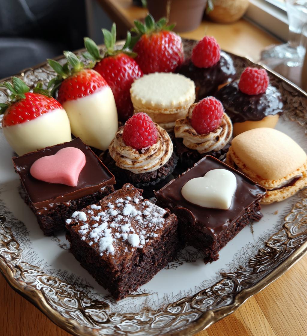 valentines dessert tray