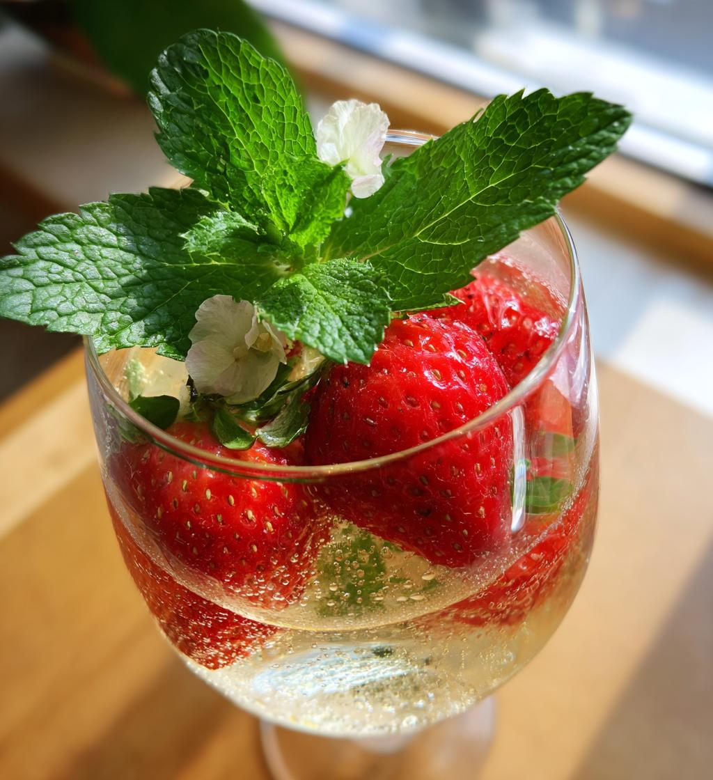 valentines drink garnish